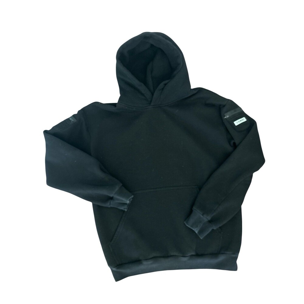 Comfort Travel Essentials Hoodie Unisex Size L Pockets Travel Oversized Black